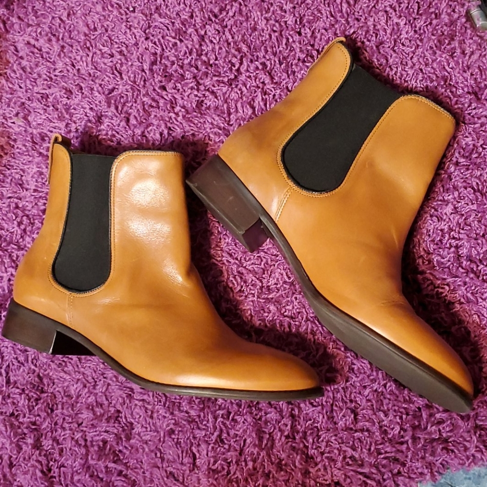 Talbot Ladies Leather Booties - Prada Style